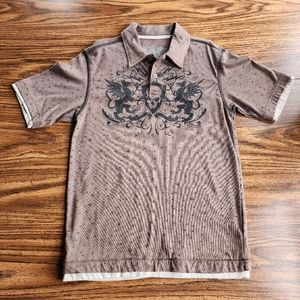Vintage XG Skull Graphic Polo Shirt